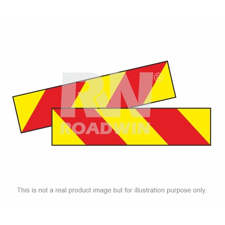 EMBLEMA UKOSNA KROTKA 565X140 TRUCK REFLECTOR RW