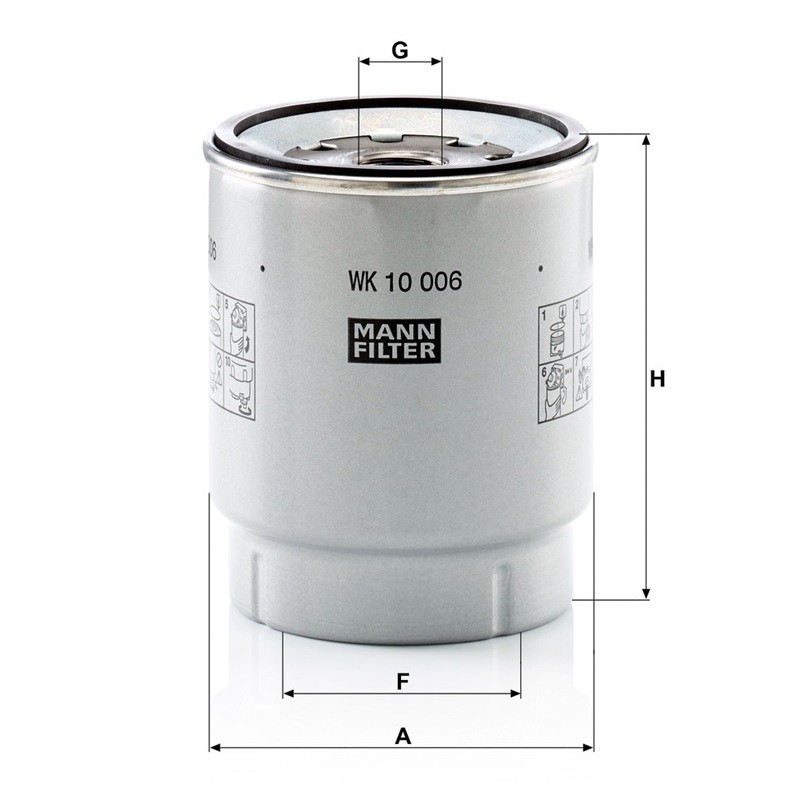 FILTRU SEPARATOR RVI AE,C,K,T -15r- MANN IC