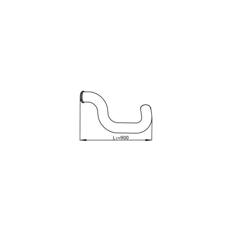 TEAVA ESAPAMENT VO FH12 127MM DINEX